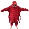 Adult Red Octopus Kigurumi Costume 2 Adult Red Octopus Kigurumi Costume -Men's Costumes Sales red octopus pajama costume