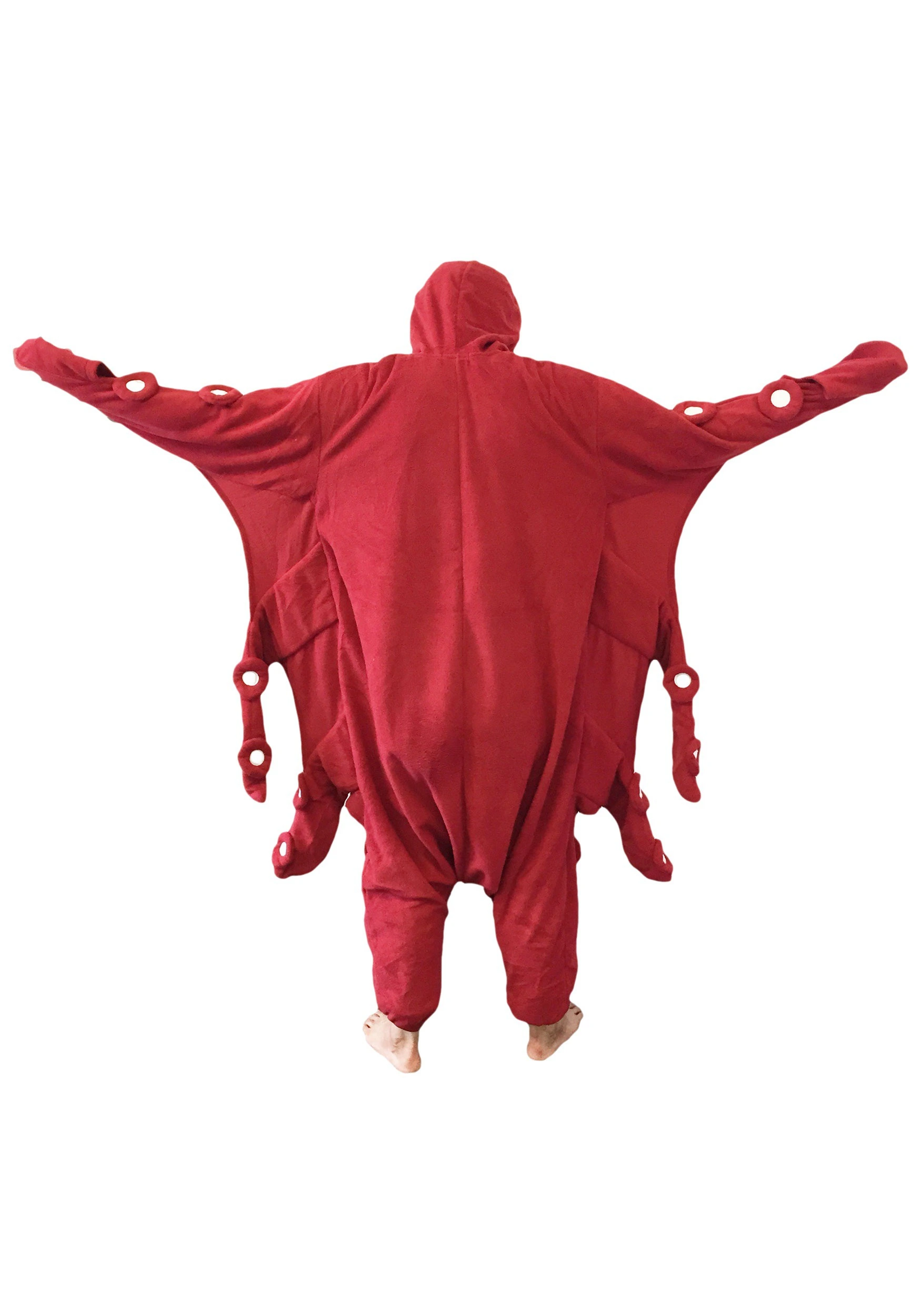 Adult Red Octopus Kigurumi Costume 4 Adult Red Octopus Kigurumi Costume - Image 2
