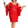 Women's Plus Size Red Flapper Costume Dress -Men's Costumes Sales red plus size flapper costume update1