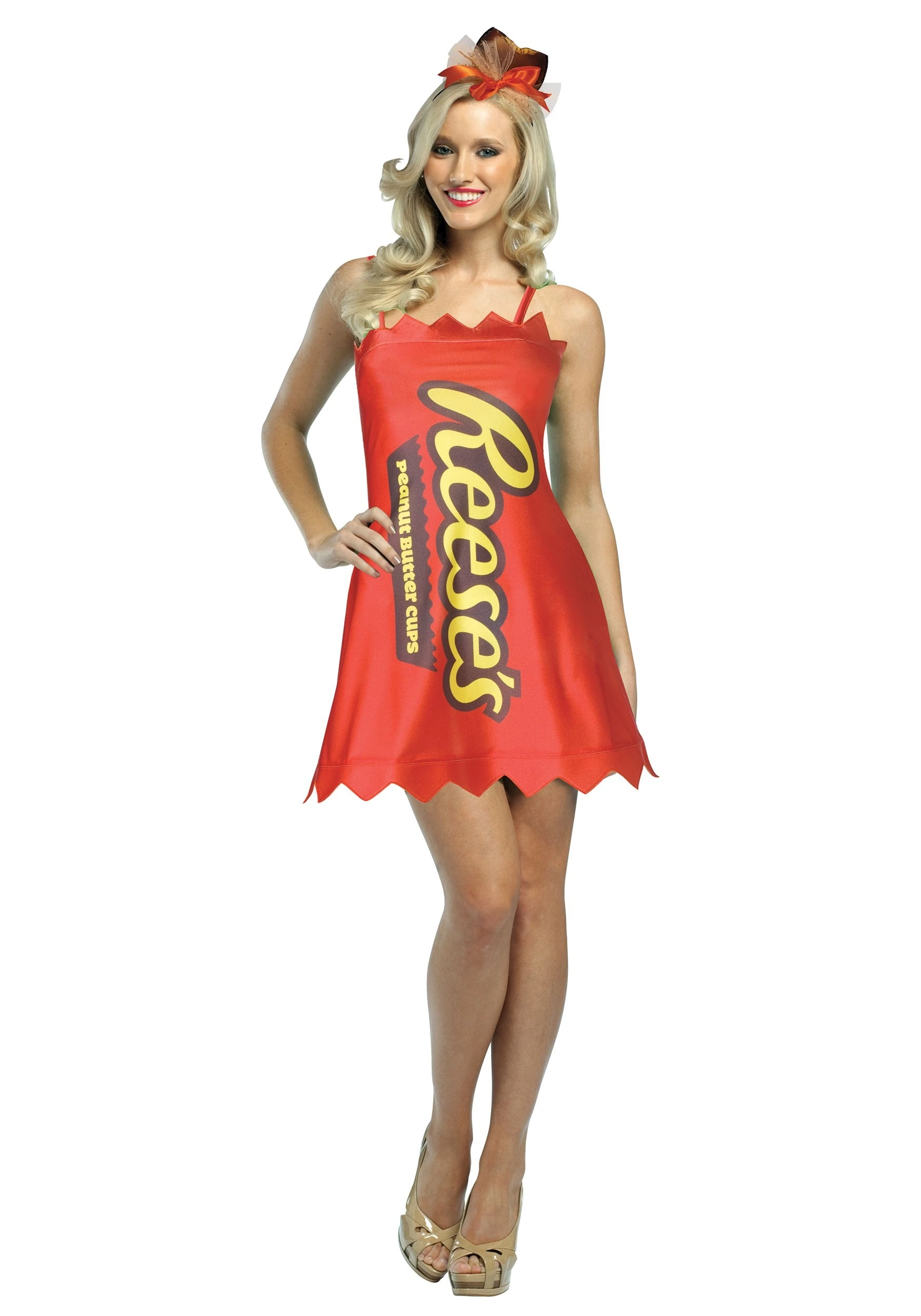 Reese's Womens Reese's Cup Costume 3 Reese's Womens Reese's Cup Costume