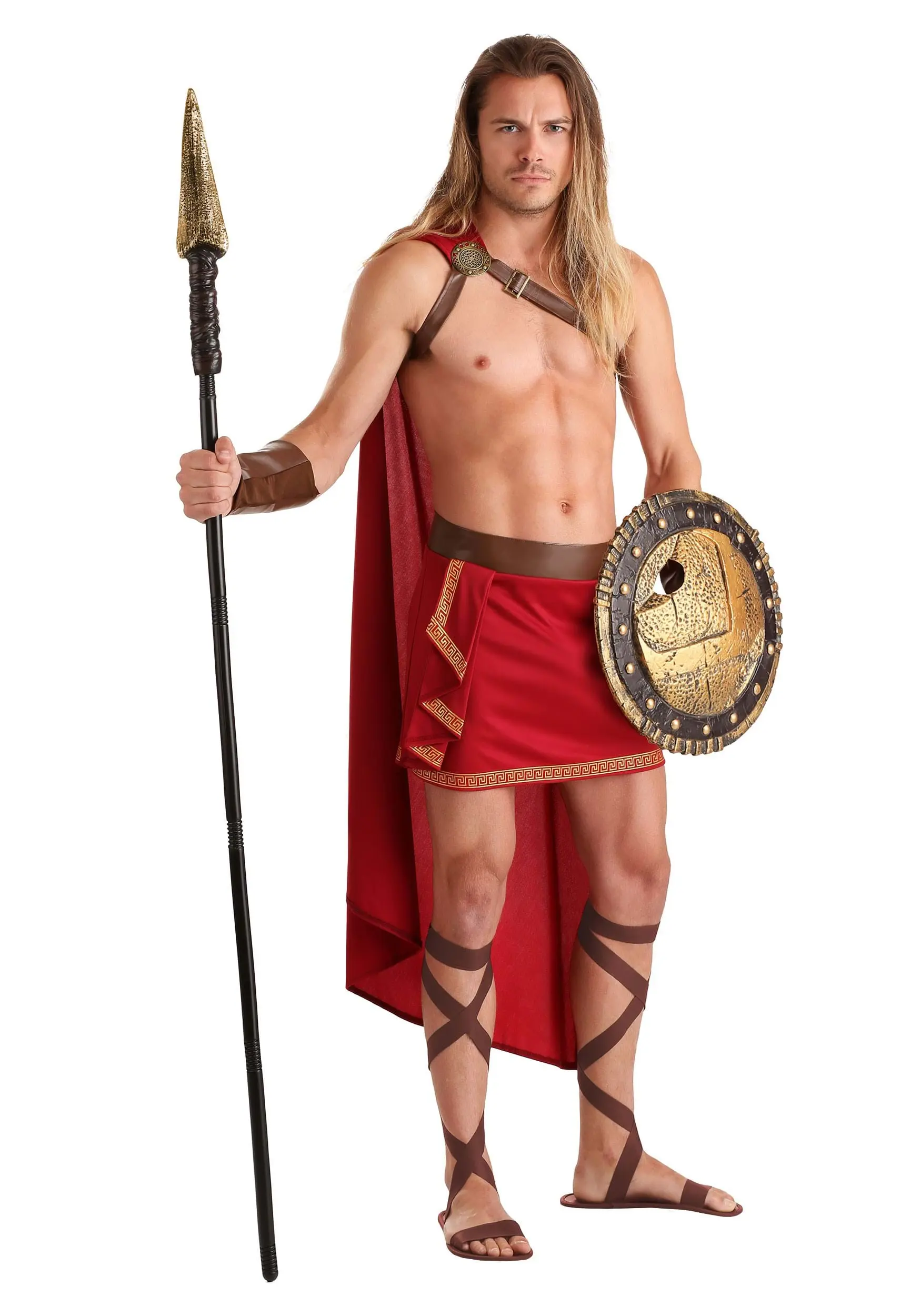 Rugged Spartan Men's Costume 3 Rugged Spartan Men's Costume