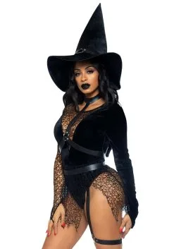 Sexy Women's Crafty Witch Costume -Men's Costumes Sales sexy crafty witch womens costume alt 4