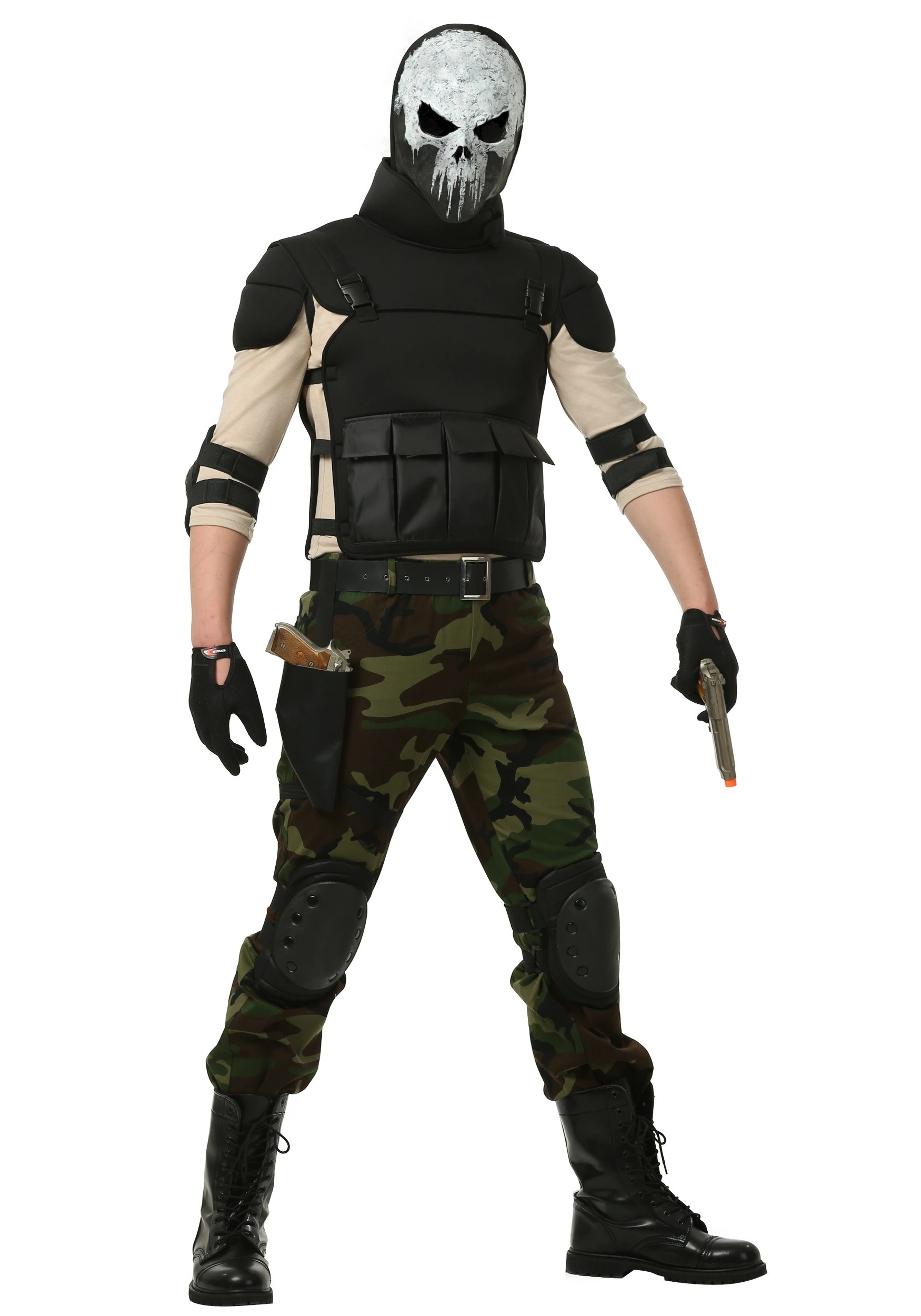 Adult Skull Military Man Costume 3 Adult Skull Military Man Costume