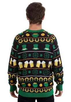 St Patrick's Fair Isle Adult Sweater -Men's Costumes Sales st patricks fair isle sweater alt 5