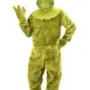 Men's The Grinch Deluxe Jumpsuit W/ Latex Mask -Men's Costumes Sales the grinch deluxe jumpsuit with latex mask mens s