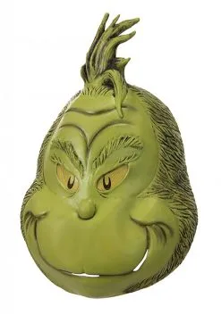 Men's The Grinch Deluxe Jumpsuit W/ Latex Mask -Men's Costumes Sales the grinch deluxe mens s m jumpsuit w latex mask alt 2