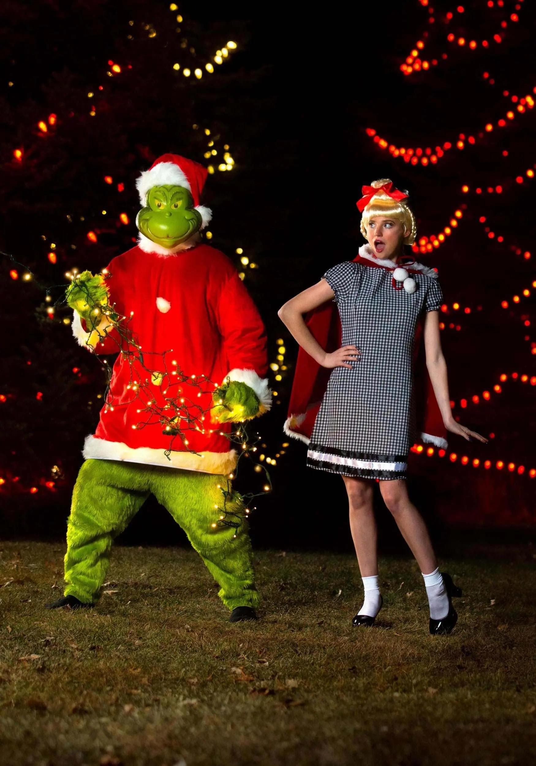 Adult The Grinch Plus Size Santa Deluxe Jumpsuit With Mask 7 Adult The Grinch Plus Size Santa Deluxe Jumpsuit With Mask - Image 5