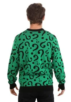 The Riddler Adult Christmas Sweater 12 The Riddler Adult Christmas Sweater -Men's Costumes Sales the riddler ugly christmas sweater alt 3