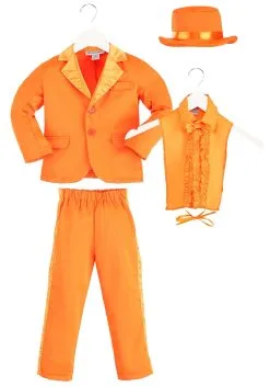 Toddler Orange Tuxedo Costume -Men's Costumes Sales toddler orange tuxedo alt 5