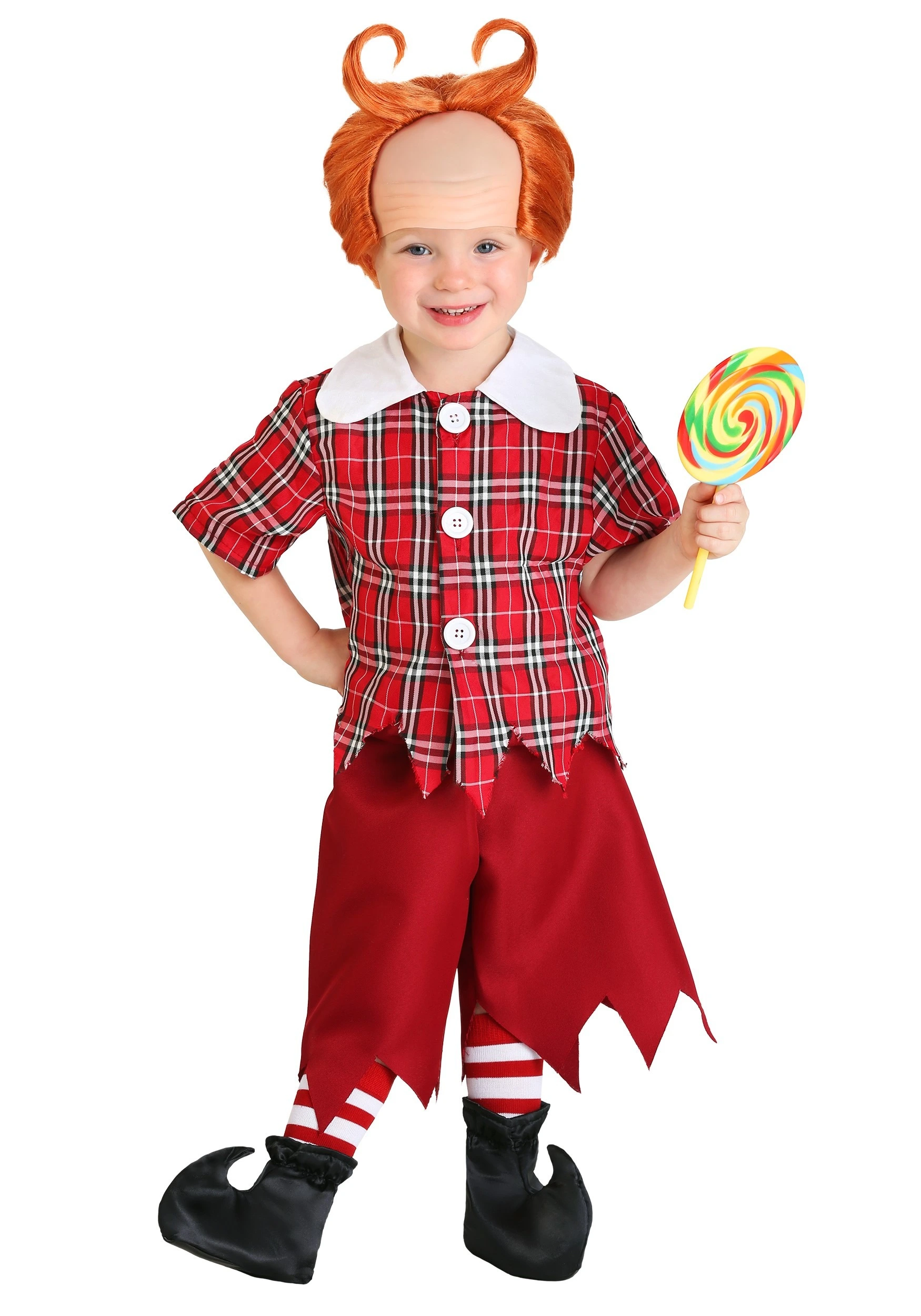 Toddler Red Munchkin Costume 3 Toddler Red Munchkin Costume