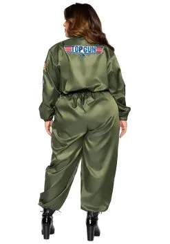 Top-Gun Women's Plus Size Flight Suit Costume -Men's Costumes Sales top gun womens plus size flight suit costume alt 1