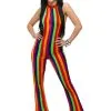 Womens 70's Disco Jumpsuit Costume 1 Womens 70's Disco Jumpsuit Costume -Men's Costumes Sales womens 70s disco jumpsuit