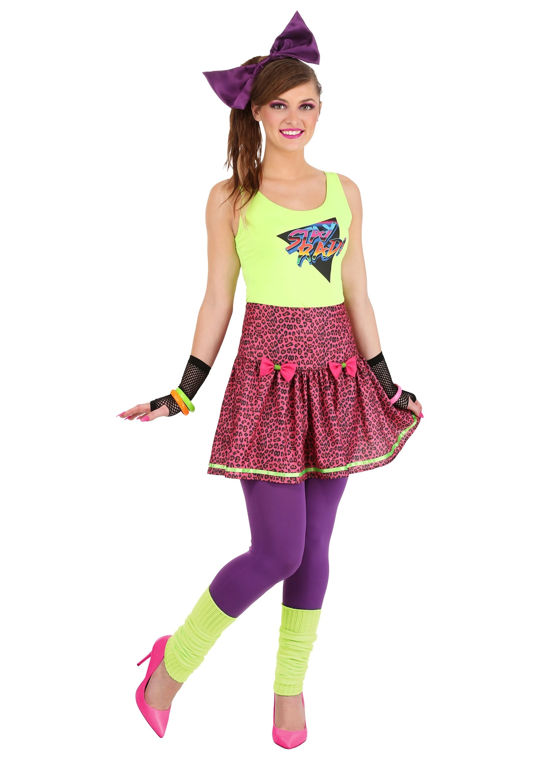 Women's 80s Rad Costume 5 Women's 80s Rad Costume - Image 3