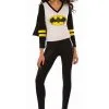 Women's Batgirl Sporty Tee W/ Cape Costume 1 Women's Batgirl Sporty Tee W/ Cape Costume -Men's Costumes Sales womens batgirl sporty tee w cape