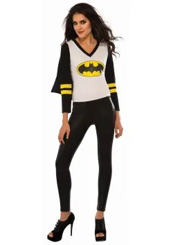 Women's Batgirl Sporty Tee W/ Cape Costume