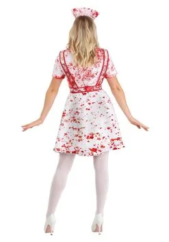 Blood Splatter Nurse Costume For Women -Men's Costumes Sales womens blood splatter nurse costume alt 1