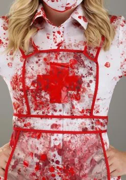 Blood Splatter Nurse Costume For Women -Men's Costumes Sales womens blood splatter nurse costume alt 3