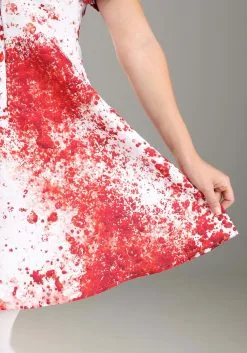 Blood Splatter Nurse Costume For Women -Men's Costumes Sales womens blood splatter nurse costume alt 6