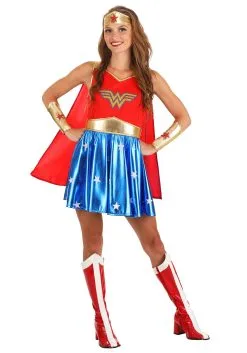 Caped Wonder Woman Costume For Adults 13 Caped Wonder Woman Costume For Adults -Men's Costumes Sales womens caped wonder woman costume alt 2