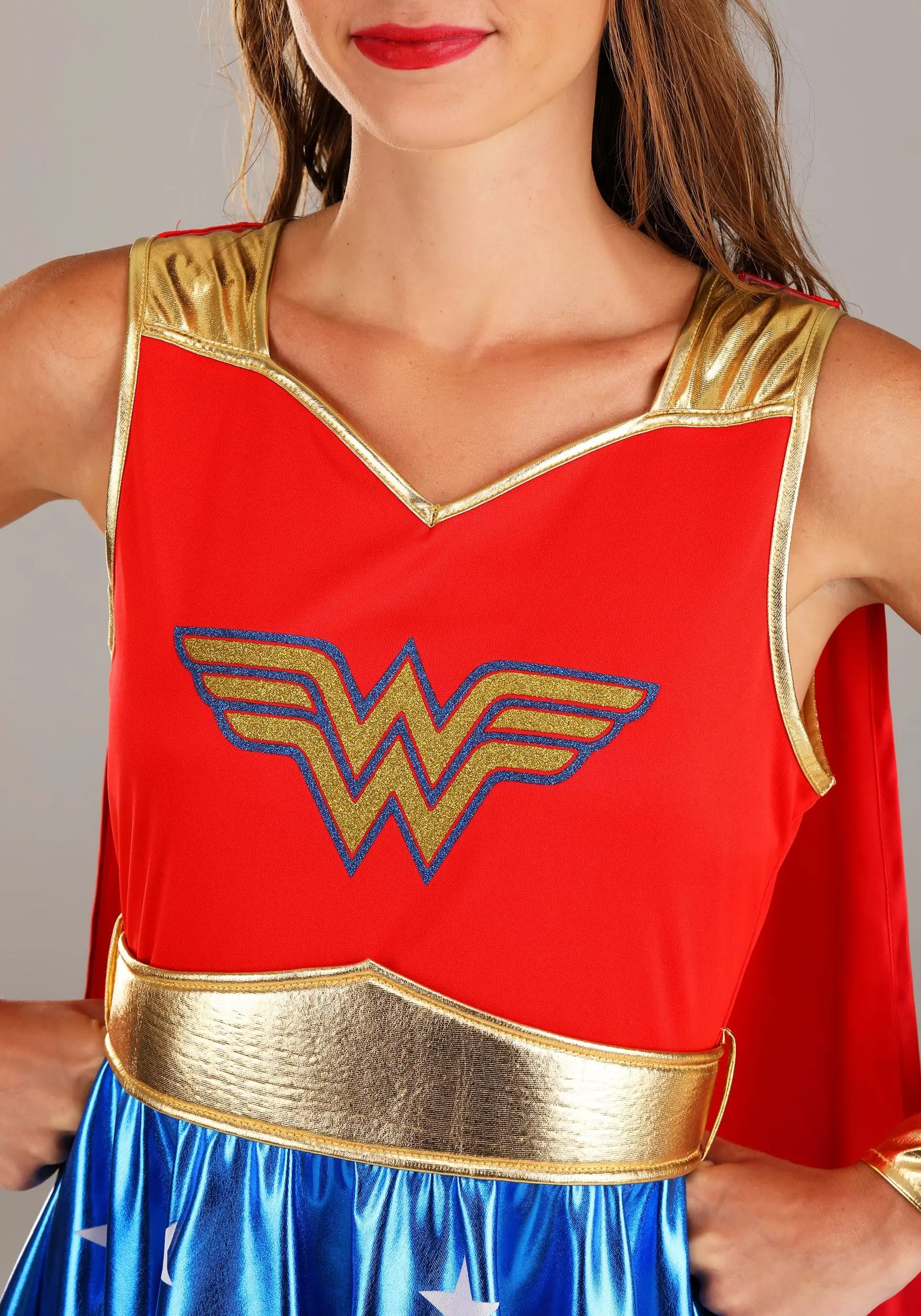 Caped Wonder Woman Costume For Adults 6 Caped Wonder Woman Costume For Adults - Image 4