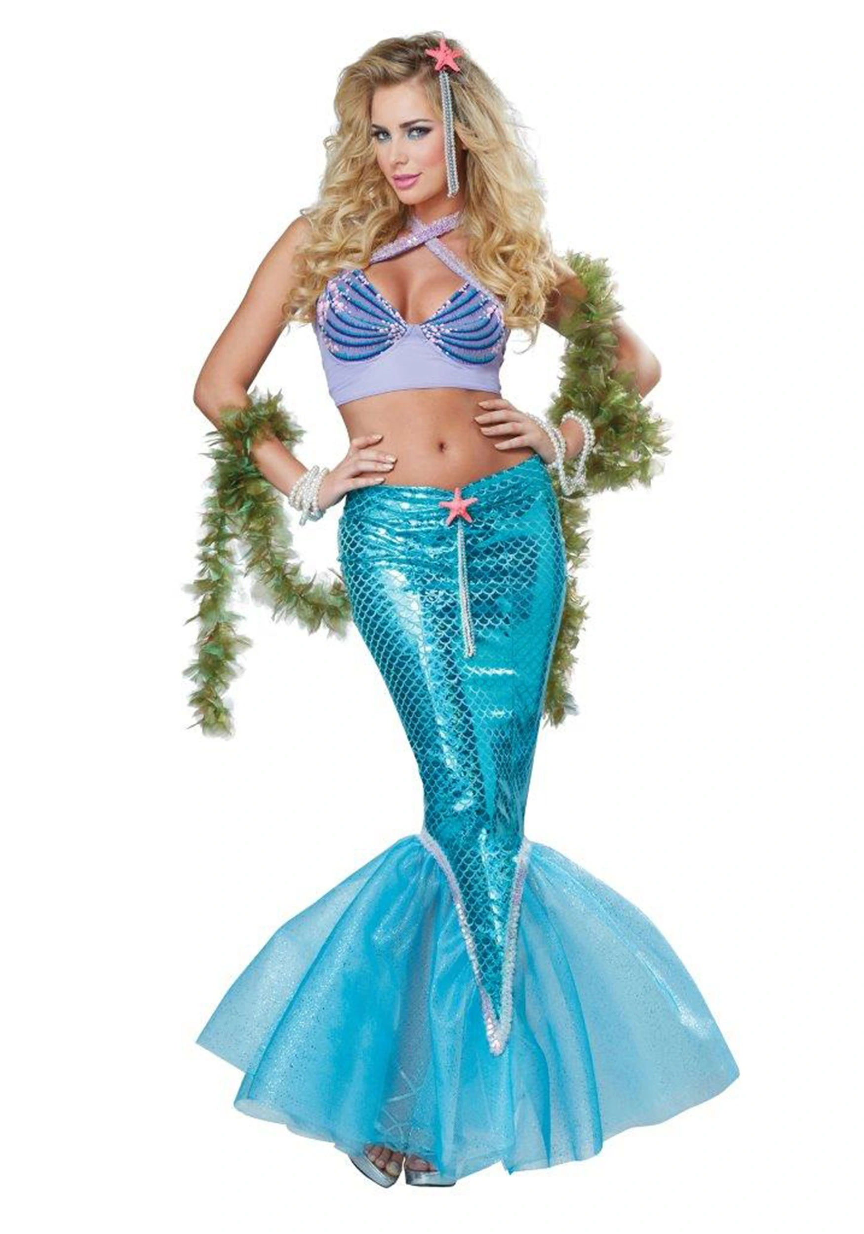 Women's Deluxe Mermaid Costume 4 Women's Deluxe Mermaid Costume - Image 2
