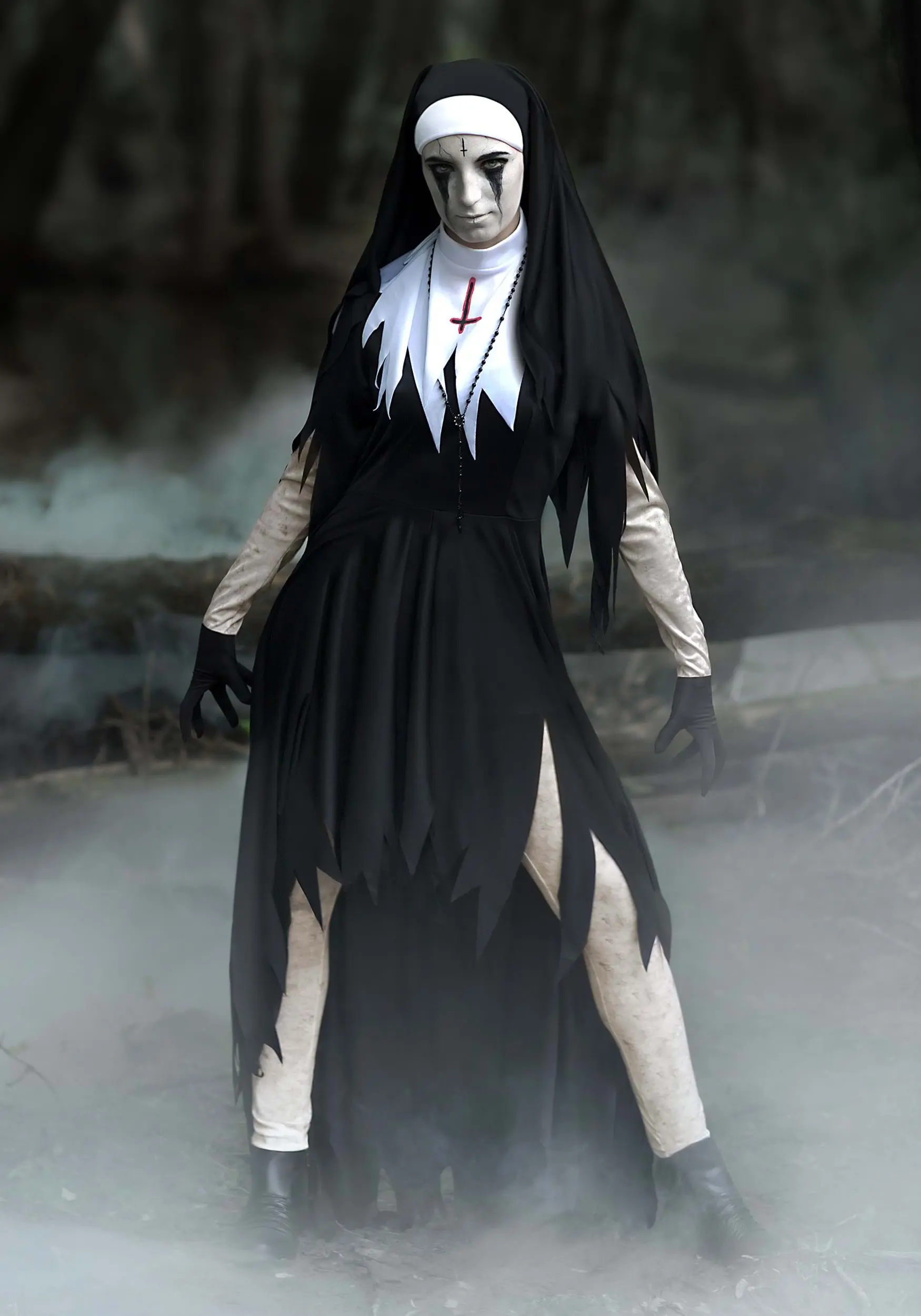 Dreadful Nun Costume For Women 3 Dreadful Nun Costume For Women