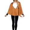 Fox Poncho For Women -Men's Costumes Sales womens fox poncho