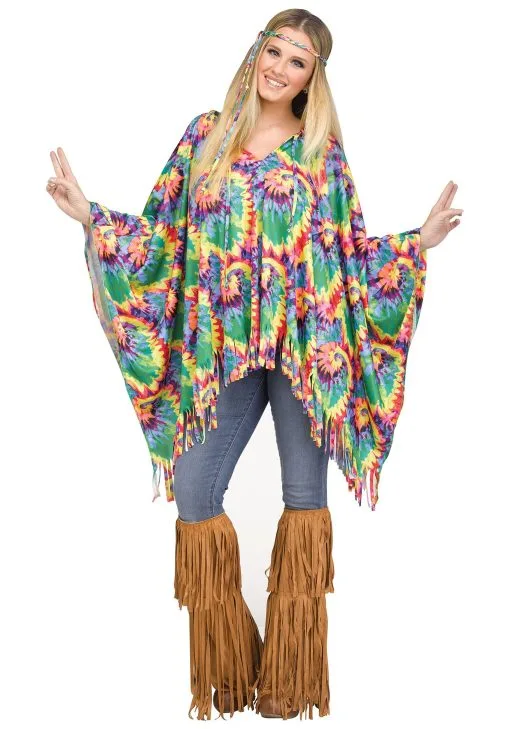 Hippie Poncho Costume For Women 7 Hippie Poncho Costume For Women -Men's Costumes Sales womens hippie poncho