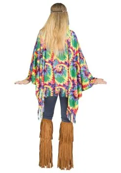 Hippie Poncho Costume For Women -Men's Costumes Sales womens hippie poncho alt 1
