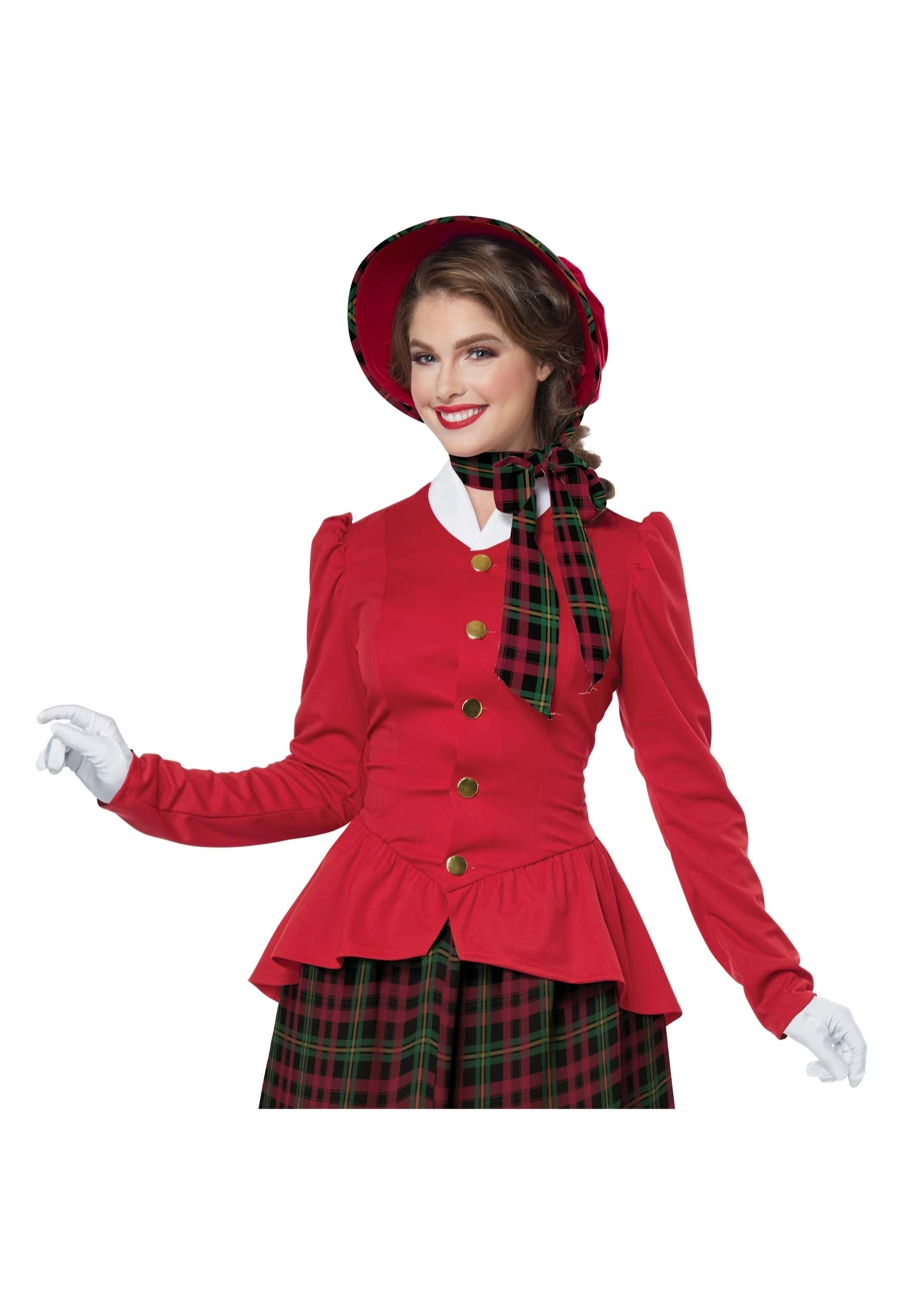 Holiday Caroler Women's Costume 4 Holiday Caroler Women's Costume - Image 2