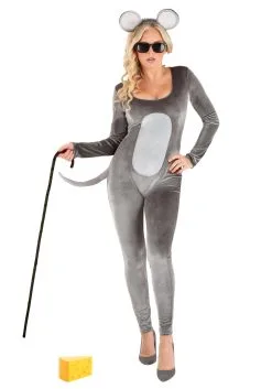Mouse Jumpsuit Costume For Women -Men's Costumes Sales womens mouse jumpsuit costume alt 1