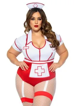 Plus Size Feelgood Nurse Costume For Women -Men's Costumes Sales womens nurse feelgood costume alt 2