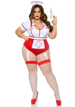 Plus Size Feelgood Nurse Costume For Women -Men's Costumes Sales womens nurse feelgood costume alt 4