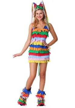 Women's Pinata Costume Dress -Men's Costumes Sales womens pinata costume dress alt 1