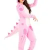 Pink Dinosaur Onesie For Women -Men's Costumes Sales womens pink dinosaur onesie main