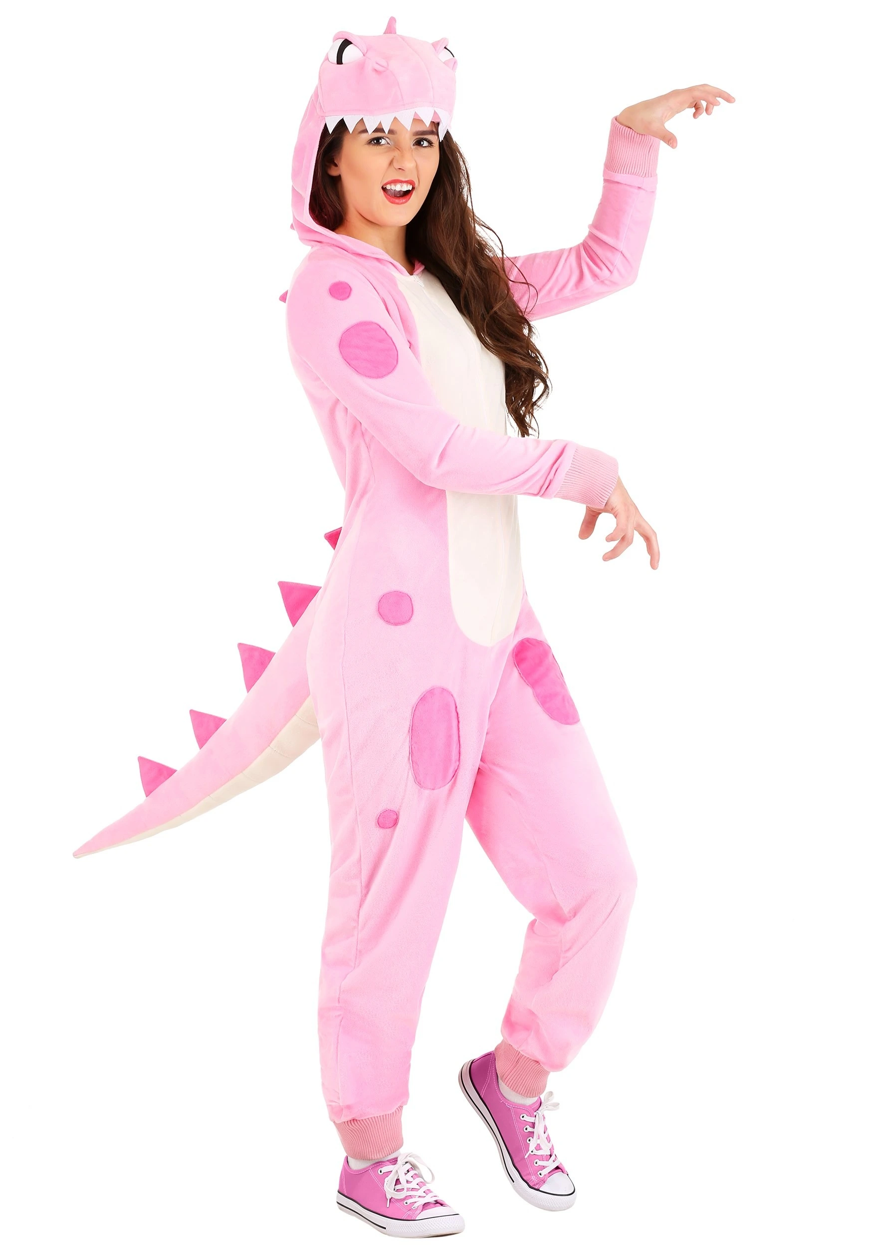 Pink Dinosaur Onesie For Women 3 Pink Dinosaur Onesie For Women