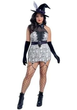 Plus Size Gothic Elegance Witch Costume For Women