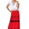 Plus Size Red Frida Kahlo Costume For Women -Men's Costumes Sales womens plus red frida kahlo costume
