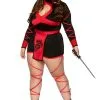 Womens Plus Size Dragon Ninja Costume