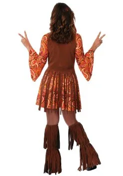 Plus Size Fringe Hippie Women's Costume 5 Plus Size Fringe Hippie Women's Costume -Men's Costumes Sales womens plus size fringe hippie costume back