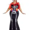 Plus Size Glamour Muerta Day Of The Dead Costume For Women