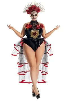 Women's Plus Size La Muerta Costume