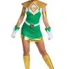 Women's Power Rangers Deluxe Green Ranger Costume 2 Women's Power Rangers Deluxe Green Ranger Costume -Men's Costumes Sales womens power rangers deluxe green ranger costume