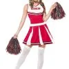 Women's Red Cheerleader Costume