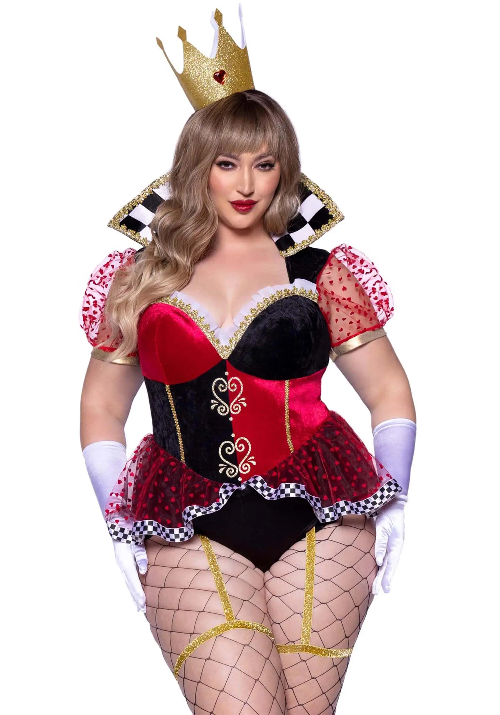 Sexy Plus Size Royal Queen Of Hearts Costume For Women 3 Sexy Plus Size Royal Queen Of Hearts Costume For Women