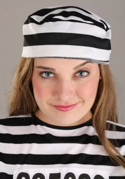 Women's Striped Prisoner Costume -Men's Costumes Sales womens vintage striped prisoner costume alt 3