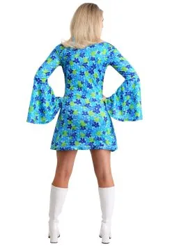 Women's Wild Flower 70s Disco Dress Costume 5 Women's Wild Flower 70s Disco Dress Costume -Men's Costumes Sales womens wild flower dress costume 70s alt1