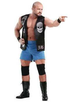 Adult Plus Size Stone Cold Steve Austin WWE Costume 7 Adult Plus Size Stone Cold Steve Austin WWE Costume -Men's Costumes Sales wwe adult plus stone cold steve austin costume alt 2